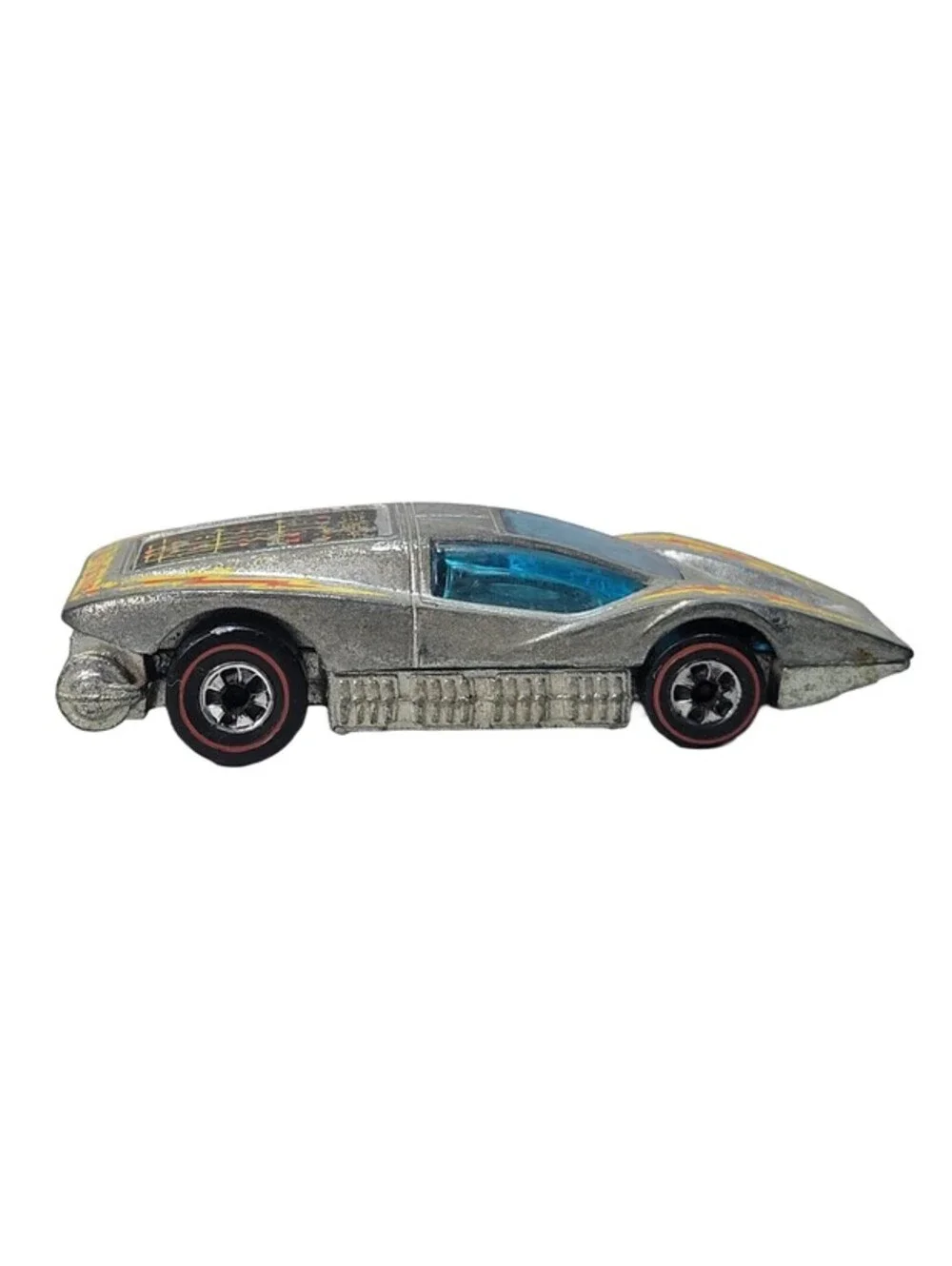 HOT WHEELS REDLINES SUPER CHROMES LARGE CHARGE FUTURISTIC ELECTRIC CAR HONG KONG